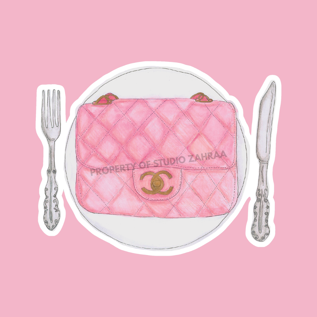 girl dinner sticker