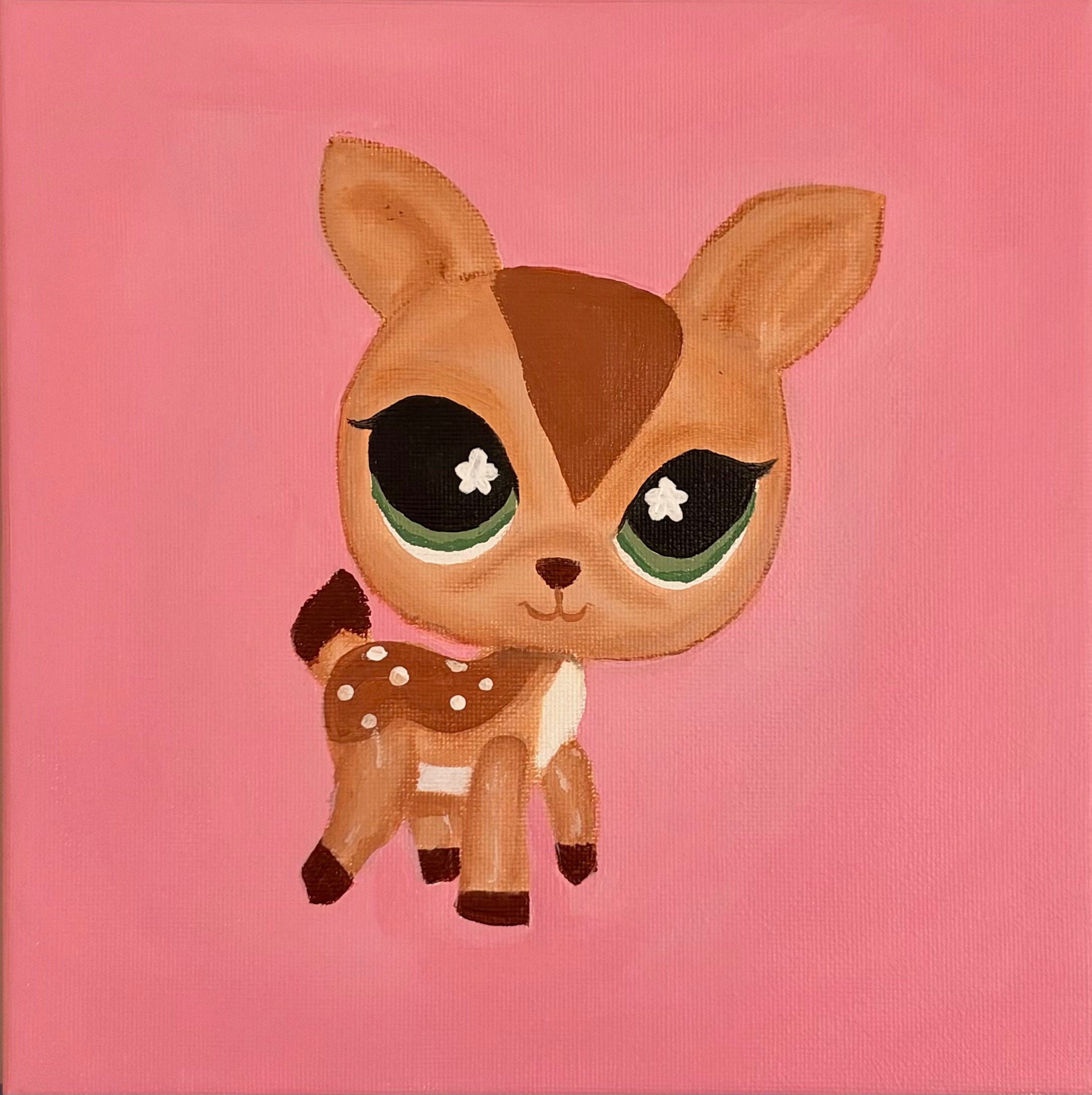 deer LPS mini painting